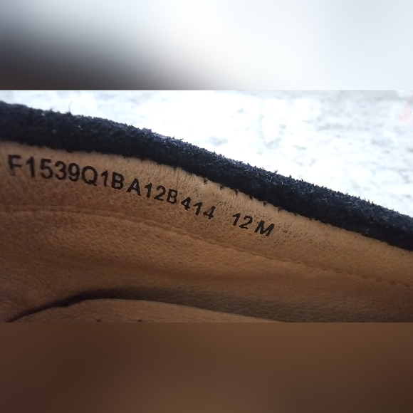 John Varvatos Men's Boat Loafers size 12 Navy Suade Leather Horse bit Sole - Picture 6 of 7